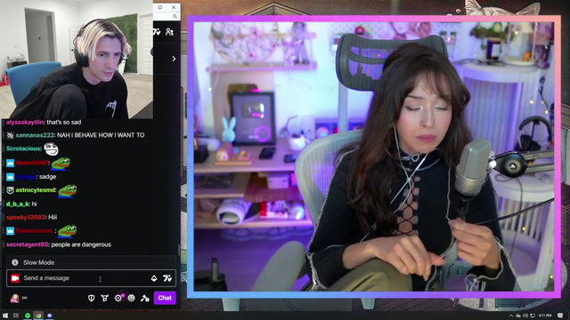 Xqc gets upset at Pokimane for talking about women's streaming experiences.