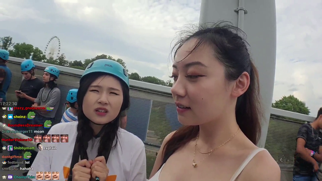 Fanfan trying to explaing a joke to Hachu