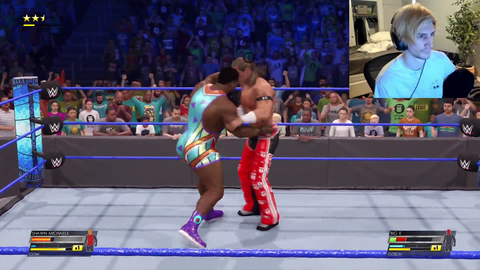 xQc is enjoying WWE 2k22