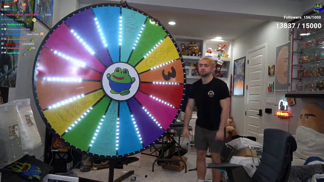 Mizkif gets unlucky with the wheel and has to pay up