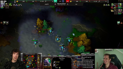 Grubby and Harstem casting Warcraft 3 Tourney