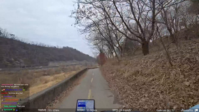 Jinny crashes with her bike