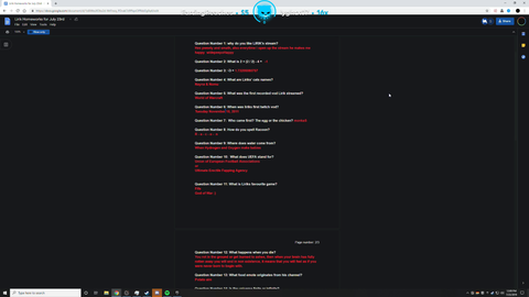 Lirik takes Monday off and tweets out that class resumes on Tuesday and homework is due at the start of stream. Chat actually hands in homework