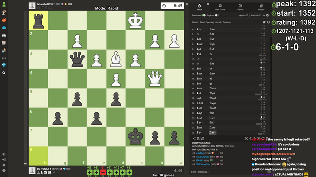Tyler1 reaches 1400 on chess.com
