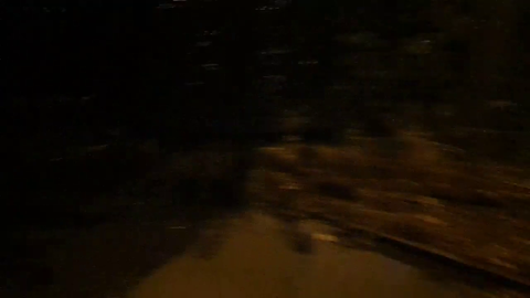 Viewer follows JadeyAnh while shes alone in the dark to scare her