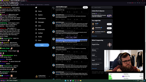 xQc says his personal documents and baby pictures were taken from his house [more offline chat logs in comments]