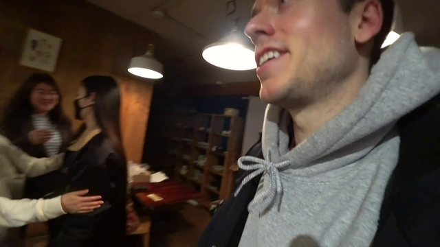Jake wraps up a fun, wholesome evening spent with Korean chef and her handsome do-it-all employee