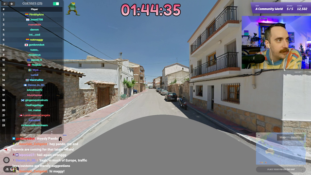 Geoguessr streamer makes an insanely close guess in Spain