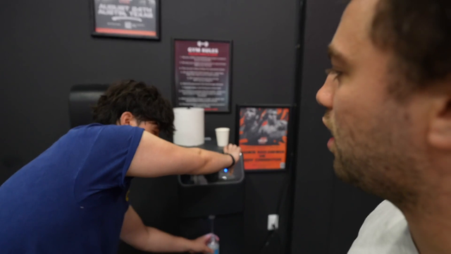 drama at the water fountain