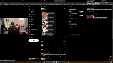 Jasontheween gets called out for deleting videos of him reacting to the Kai Cenat/Reggie situation only after Kai called streamers out for reacting to it