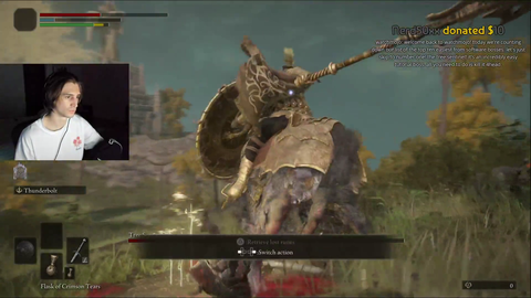 xQc Kills First Elden Ring Boss On First Try