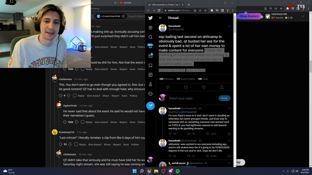 Xqc and Hasan Drama