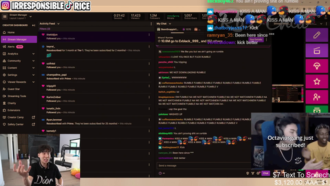 Ricegum signs with Rumble (says Kick deal had a gambling stipulation)