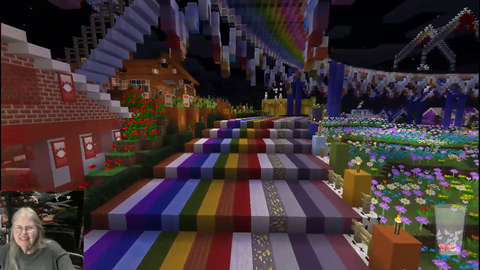 Grandmother shows off Minecraft progress of 6 Years