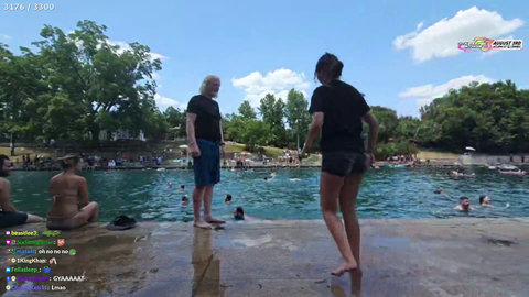 ExtraEmily kicks off the hot tub stream with the CEO of Twitch