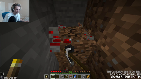 xQc and Pokimane yelling in Minecraft