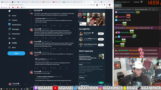 Hasan got shooters monkaW