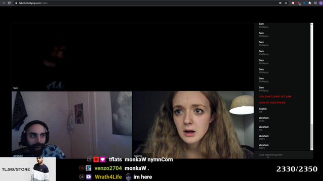 Sliker was in a video call and randomly a ghost showed up behind him.