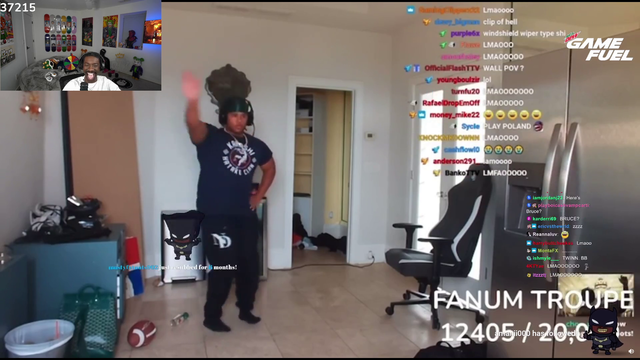 Bruce makes fun of Ludwig dance