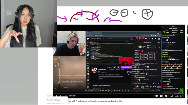 Poke trolled xQc and Fran with an old guy playing Minecraft on stream