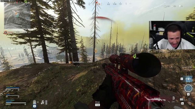 German Streamer tabs out during Warzone and while tapping back in gets a random headshot with a sniper. (He doesnt even realaise it at first)