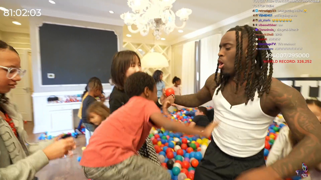 KaiCenat Slam dunks a child