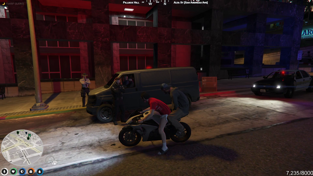 Rob confronting the cops for not responding to his calls