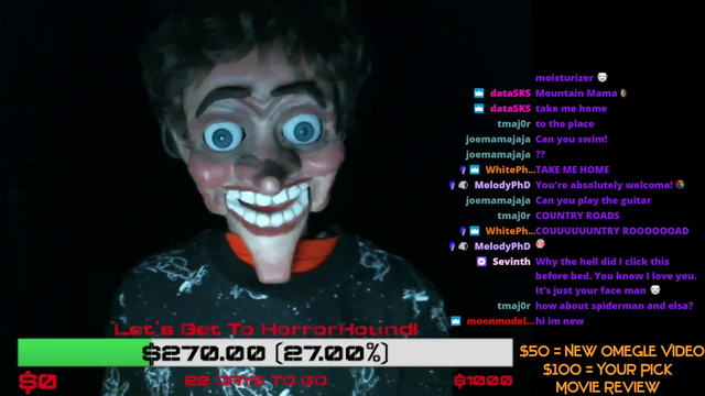 Sevinth finds scariest stream on Twitch