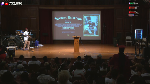 Ludwig got the Best Professor Award from Streamer University 2026
