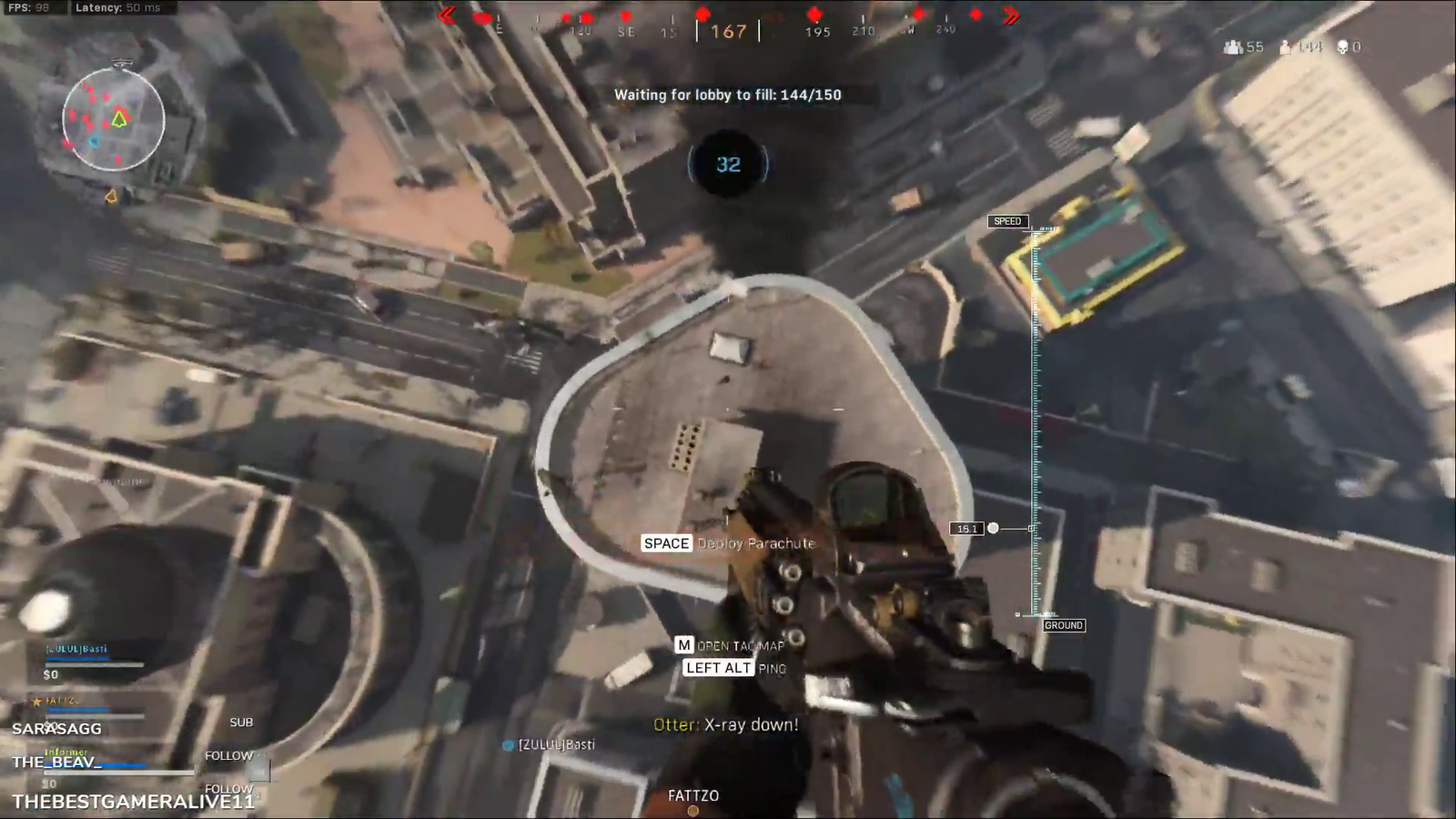 man baby cant pull his parachute