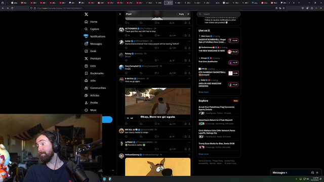 Asmongold takes responsability for the Twitch Adpocalypse