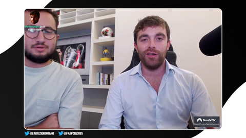 Twitch Fabrizio gives the HERE WE GO to Ronaldo