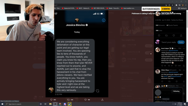 xQc chimes in on the Pokimane drama