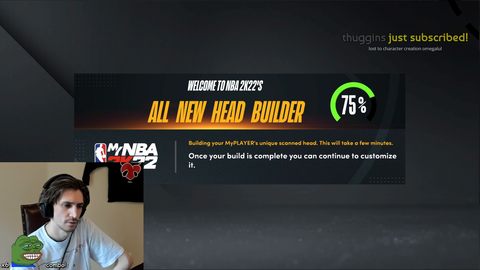 xQc does a face-scan on NBA 2k22..