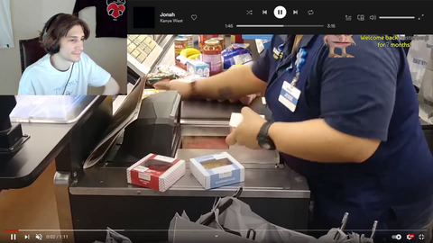 XQC laughs at Walmart cashier for no reason