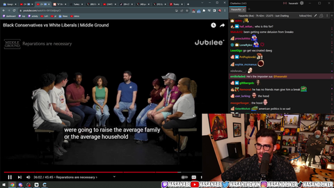 Hasan comments on Destiny's debate performance