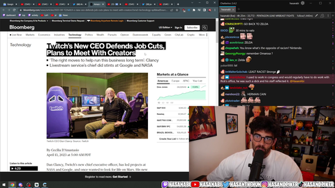 Hasan Discovers that the New Twitch CEO Watches Him
