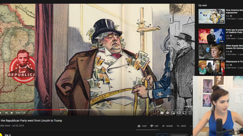 Botez gets in trouble for being a political andy