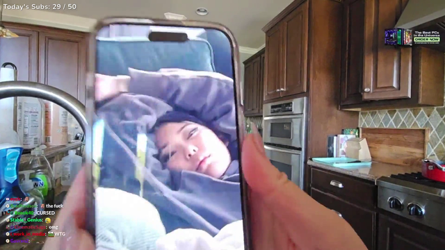 Emily sleeps with both eyes open