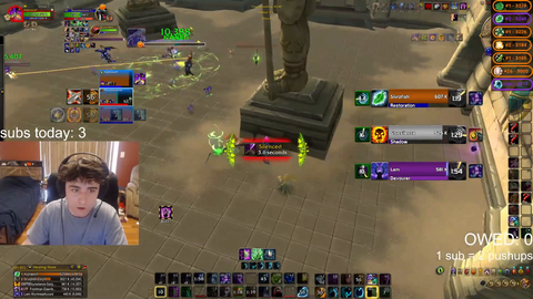 Some WoW Nerd crashes out after losing in arena