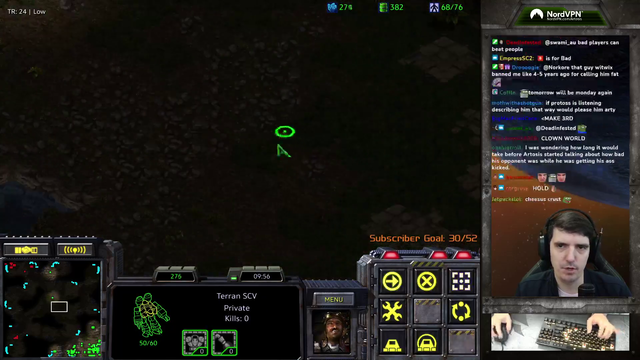 Artosis losing it.