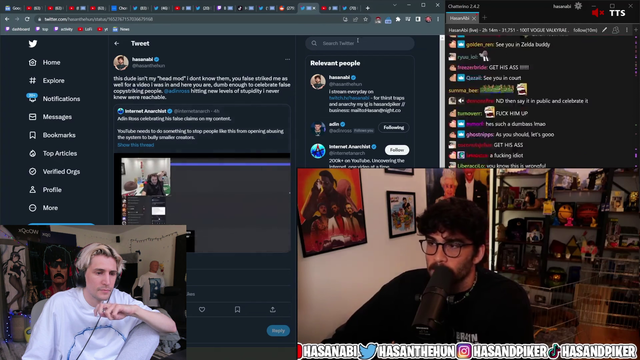 Xqc on hasan and adin