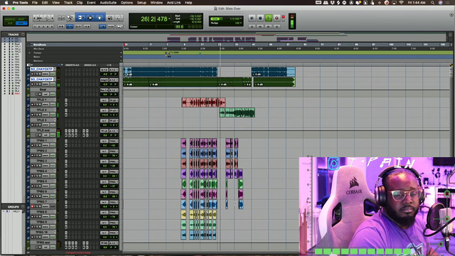 TPAIN working on a banger track with the help of the viewers on some lyrics !