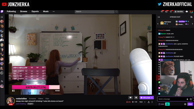 Train donates to a t.i.t.t.y streamer