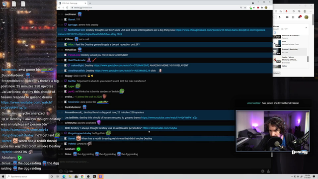 Destiny Watches a Nice Hasan Clip