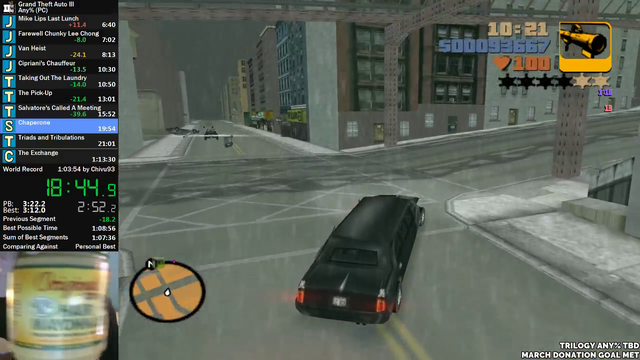 Speedrunner's passenger gets ultracopped.