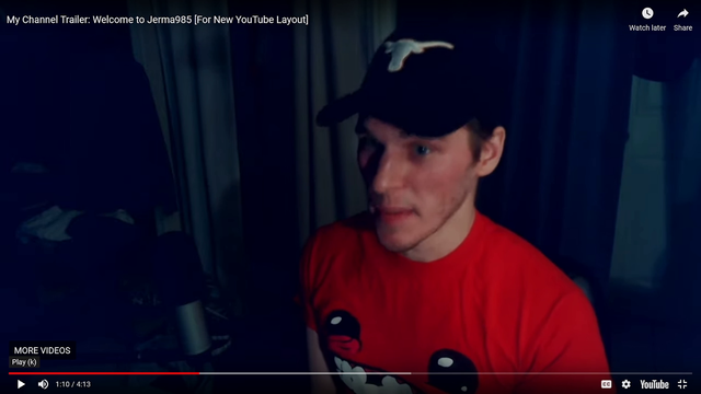 Jerma is perfectly in sync with his younger self