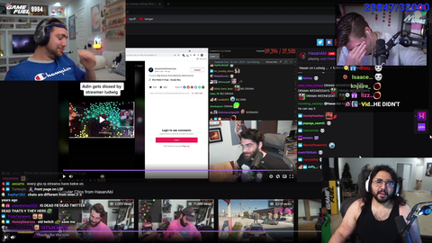 Stream Drama - Mizkif, Ludwig, Aiden Ross, Hasan and Esfand