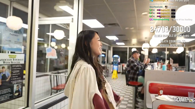 Weird guy at Waffle House told ExtraEmily to use her real voice.