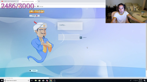 Maya searching herself on Akinator